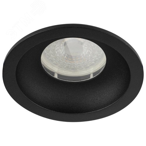 Светильник встраиваемый влагозащищенный под лампу MR16/GU5.3 (в комплект не входит) IP44 черный матовый WR4 SBK - фото 7