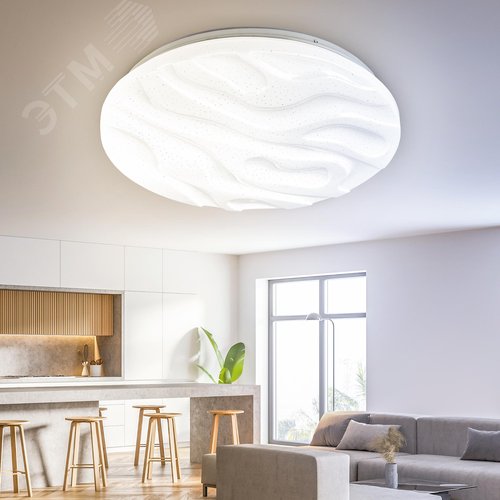 Светильник потолочный светодиодный Классик с ДУ SPB-6 Wave 30 30Вт 3000-6500К 2550Лм - фото 4