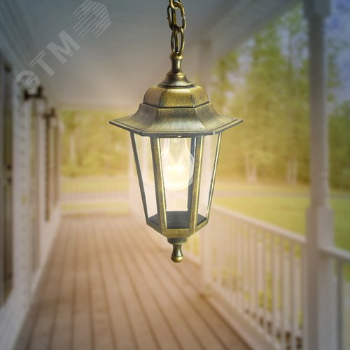 Светильник подвесной НСУ 06-60-001 шестигранный под бронзу IP44 Е27 max60Вт - фото 8