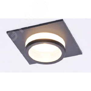 Светильник встраиваемый алюминиевый KL88 BK MR16/GU5.3 черный - фото 1