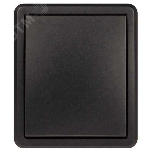 Изображение товара Выключатель одноклавишный наружный (открытой установки) с подсветкой IP 20 антрацит 10А 250В винтовые зажимы ЭРА Эксперт 11-1202-05 (шт)