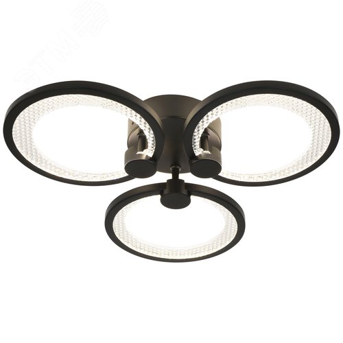 Светильник светодиодный потолочный ДПБ-46Вт 2 327Лм Модерн с ДУ Odry CLL-1-46-RC BK - фото 4