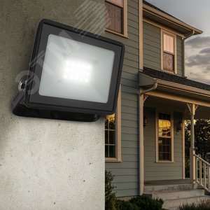 Прожектор светодиодный ДО-20 Вт 6500К 1600 Лм IP65 черный 20w холодный 200-240В LPR-023-0-65K-020 - фото 7