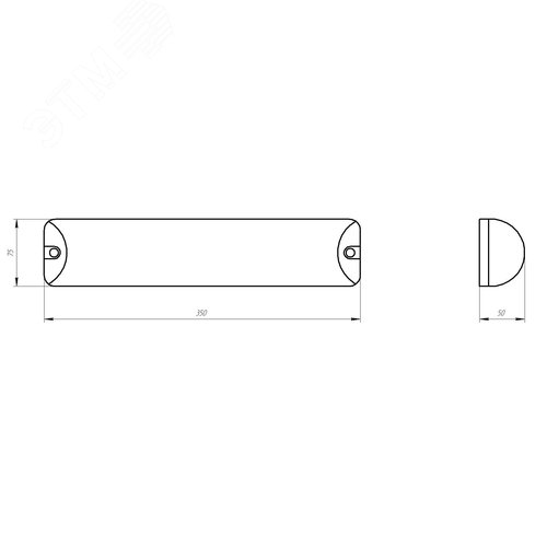 Светильник ЖКХ светодиодный SPB-103-0-40K-020 20 Вт 4000K 1800 Лм IP65 350х75х50 - фото 2