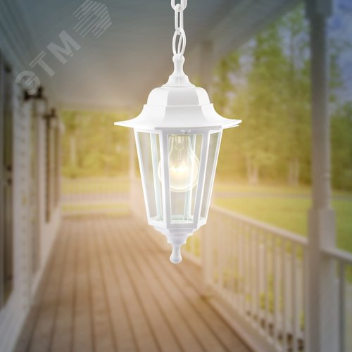 Светильник подвесной НСУ 06-60-001 шестигранный белый IP44 Е27 max60Вт - фото 8