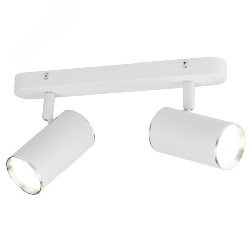 Светильник настенно-потолочный спот OL35-2 WH MR16 GU10 IP20 белый хром - фото 5