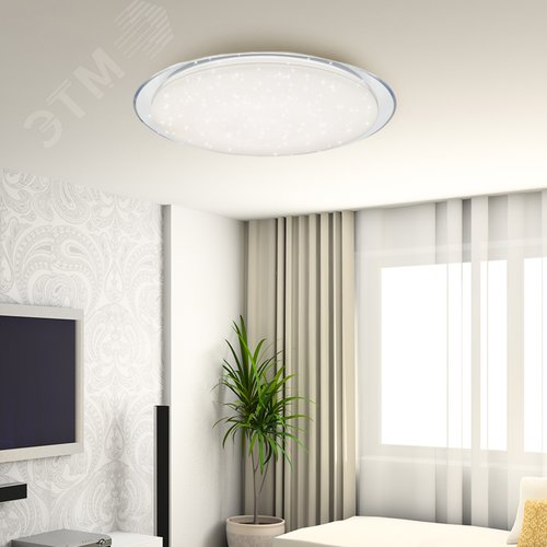 Светильник бытовой светодиодный (SPB 6) Fashion 120Вт 3000-6500К 10200 Лм с пультом ДУ 680x100 мм SPB-6 Saturn 120 - фото 4