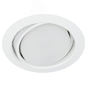 Светильник встраиваемый KL35 А WH /1 под лампу Gx53 поворотный 220V 13W белый (80/960) - фото 3