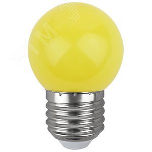 Лампа светодиодная для Белт-Лайт диод. шар, желт., 4SMD, 1W, E27 ERAYL45-E27 LED Р45-1W-E27 Б0049576 ЭРА - 3