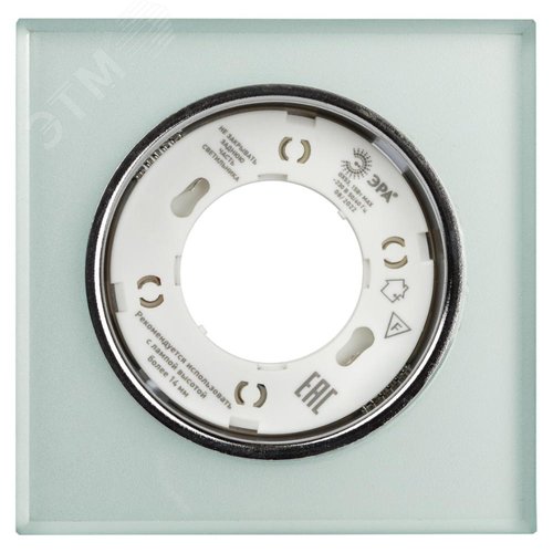 Светильник встраиваемый со светодиодной подсветкой DK LD50 FR GX53 белый матовый - фото 7