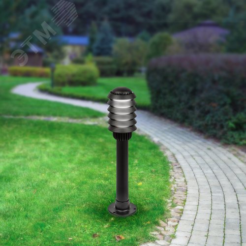 Светильник садово-парковый НТУ 01-60-014 Поллар напольный черный IP54 Е27 max60Вт h650мм - фото 12