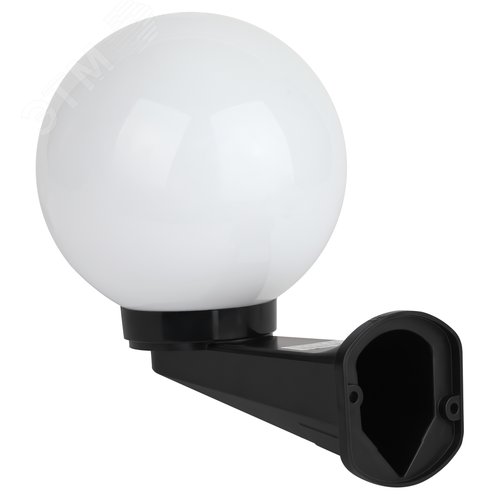 Светильник настенный НБУ 01-60-201 шар опаловый IP44 Е27 max60Вт d200mm с настенным крепежом - фото 4