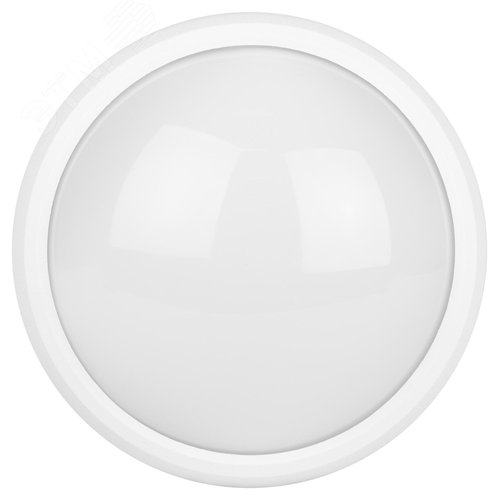 Светильник светодиодный SPB-1-12-MWS (W) IP54 12Вт 4000К 960лм круг 180х80 БЕЛ с датчик движения (20/300) - фото 2