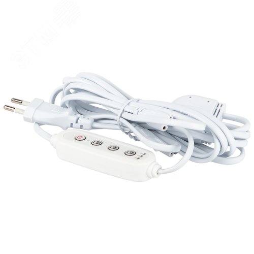 Разветвитель сетевой для линейных светильников ДБО на 3 точки с таймером 4, 8, 12H 3х IEC C7 2pin 2m+timer - фото 2