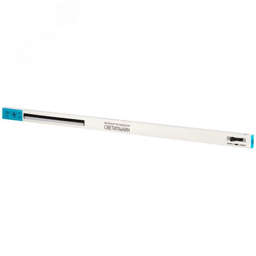 Светильник линейный светодиодный ДПО с выключателем черный L874мм LLED-01-12W-4000-B 12Вт 4000K - фото 13