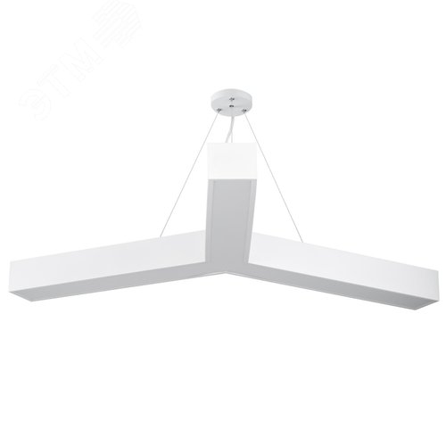 Светильник светодиодный Geometria Igrek SPO-144-W-40K-066 66Вт 4000К 4000Лм IP40 1200х1200х80 белый подвесной - фото 2