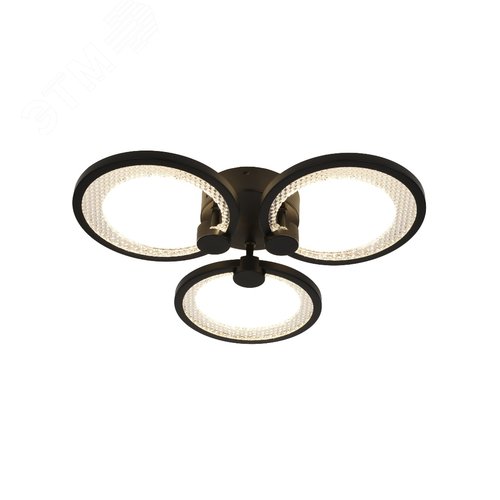 Изображение товара Светильник светодиодный потолочный ДПБ-46Вт 2 327Лм Модерн с ДУ Odry CLL-1-46-RC BK (шт)