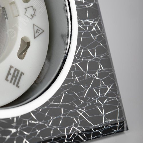 Светильник встраиваемый со светодиодной подсветкой DK LD50 WH/BK GX53 белый черный - фото 10