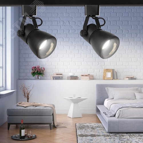 Светильник трековый однофазный TR38-GU10 BK MR16 черный под лампу - фото 7