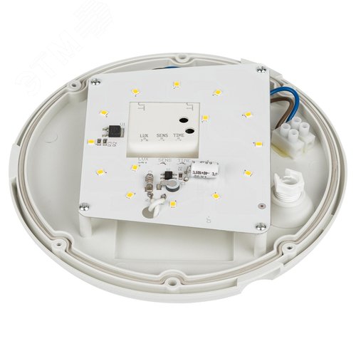 Светильник светодиодный SPB-1-12-MWS (W) IP54 12Вт 4000К 960лм круг 180х80 БЕЛ с датчик движения (20/300) - фото 5