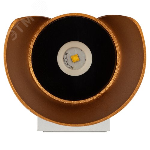 Подсветка декоративная WL42 WH+GD светодиодная 10Вт 3500К белый/золото IP54 для интерьера, фасадов зданий - фото 4