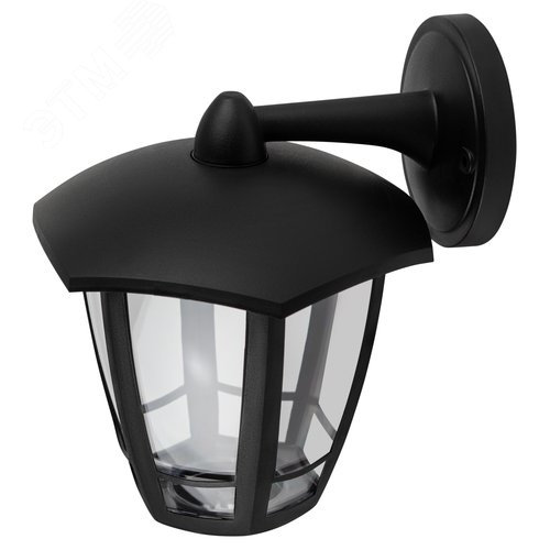 Светильник светодиодный ДБУ 8Вт 3000K IP44 07-8-006 Дели 3 черный 6 гранный - фото 2