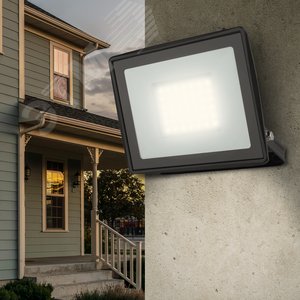 Прожектор светодиодный ДО-50 Вт 4000К 4000 Лм IP65 черный 50w нейтральный 200-240В LPR-023-0-40K-050 - фото 7