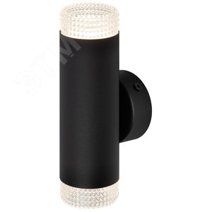 Светильник настенный WL50 BK/TR 2хGU10 2х12Вт IP20 черный, прозрачный - фото 1