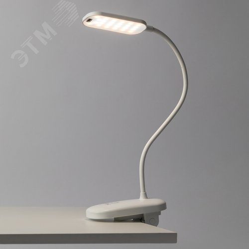 Светильник настольный светодиодный аккумуляторный на прищепке 6Вт белый NLED-525-6W-W - фото 9