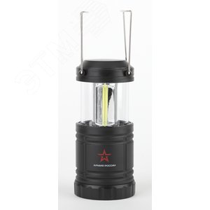 Фонарик светильник подвесной на батарейках 3хАА, с ручкой, крючком, магнитный, складной, 3 COB KB-502 Заря - фото 1