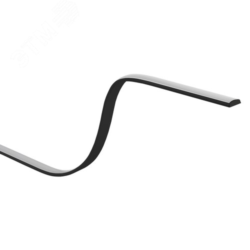 Комплект с гибким накладным анодированным профилем 1506GB 15х6,4 мм, 2 м, черный CAB292 - фото 2