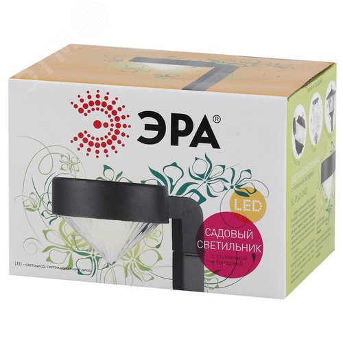 Светильник садовый на солнечной батарее, пластик, черный, 42 см SL-PL42-DMD - фото 6