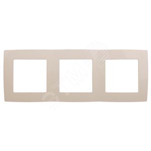 Изображение товара Рамка для розеток и выключателей 3 поста слоновая кость пластик ЭРА 12 12-5003-02 (шт)