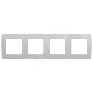 Изображение товара Рамка для розеток и выключателей 4 поста белый пластик ЭРА 12 12-5004-01 (шт)