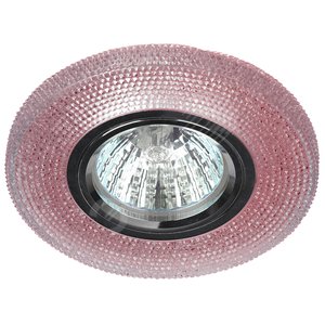 Точечный светильник декор cо светодиодной подсветкой, DK LD1 PK розовый Б0018776 ЭРА