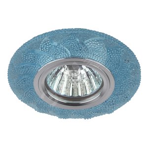 Светильник точечный DK LD6 BL/WH декор cо светодиодной подсветкой (белый), голубой - фото 1