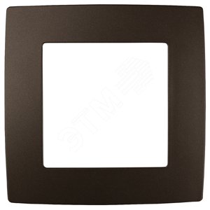 Изображение товара Рамка для розеток и выключателей 1 пост бронза пластик ЭРА 12 12-5001-13 (шт)