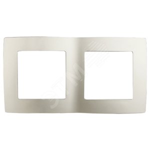 Изображение товара Рамка для розеток и выключателей 2 поста перламутр пластик ЭРА 12 12-5002-15 (шт)