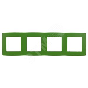 Рамка на 4 поста, Эра12, зелёный, 12-5004-27