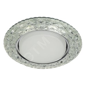 Светильник точечный декоративный cо светодиодной подсветкой Gx53, прозрачный DK LD24 SL/WH - фото 1