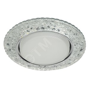 Светильник точечный декоративный cо светодиодной подсветкой Gx53, прозрачный DK LD25 SL/WH - фото 1