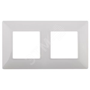 Изображение товара Рамка для розеток и выключателей белый пластик ЭРА Elegance 14-5002-01 (шт)
