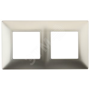 Изображение товара Рамка для розеток и выключателей шампань пластик ЭРА Elegance 14-5002-04 (шт)