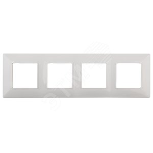 Изображение товара Рамка для розеток и выключателей белый пластик ЭРА Elegance 14-5004-01 (шт)