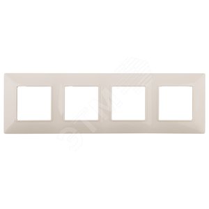Изображение товара Рамка для розеток и выключателей слоновая кость пластик ЭРА Elegance 14-5004-02 (шт)