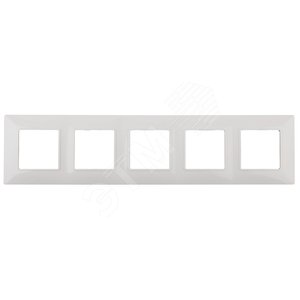 Изображение товара Рамка для розеток и выключателей белый пластик ЭРА Elegance 14-5005-01 (шт)