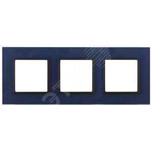 Изображение товара Рамка для розеток и выключателей синий стекло ЭРА Elegance 14-5103-29 (шт)