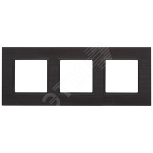 Изображение товара Рамка для розеток и выключателей черный металл ЭРА Elegance 14-5203-05 (шт)