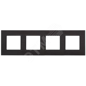 Изображение товара Рамка для розеток и выключателей черный металл ЭРА Elegance 14-5204-05 (шт)