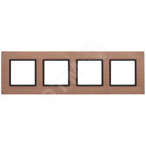 Изображение товара Рамка для розеток и выключателей медь металл ЭРА Elegance 14-5204-14 (шт)